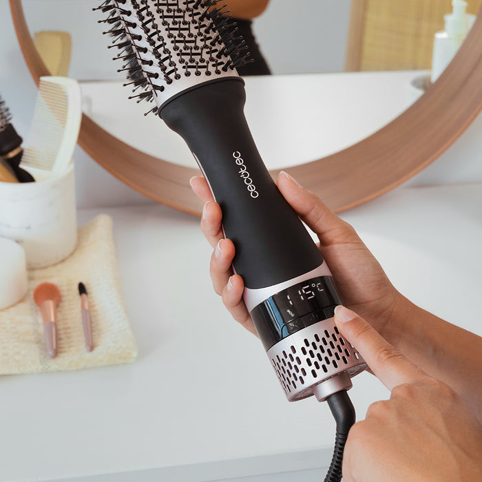 Perie cu aer cald Cecotec CeramicCare Unique Touch, 1200 W, 5 funcții, afișaj digital