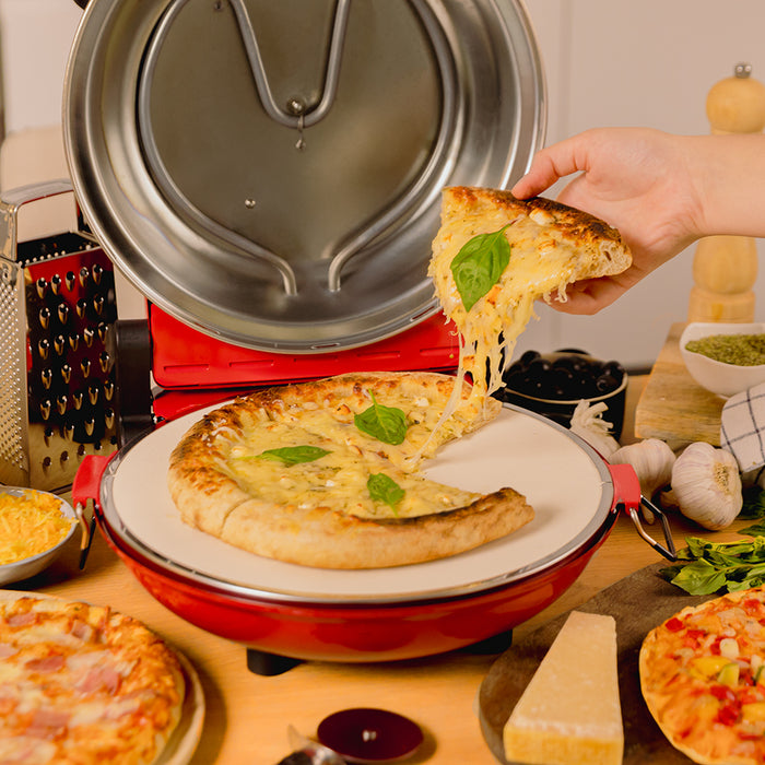 Cuptor electric pentru pizza Cecotec Fun Pizza&Co Mamma Mía, 1200 W, 420 °C, temporizator 15 min
