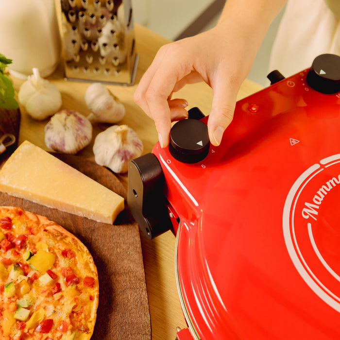 Cuptor electric pentru pizza Cecotec Fun Pizza&Co Mamma Mía, 1200 W, 420 °C, temporizator 15 min
