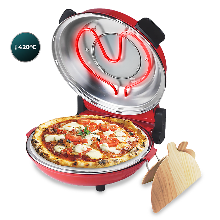 Cuptor electric pentru pizza Cecotec Fun Pizza&Co Mamma Mía Vista, 1200 W, 420 °C, 34,2 × 36,6 × 15,8 cm
