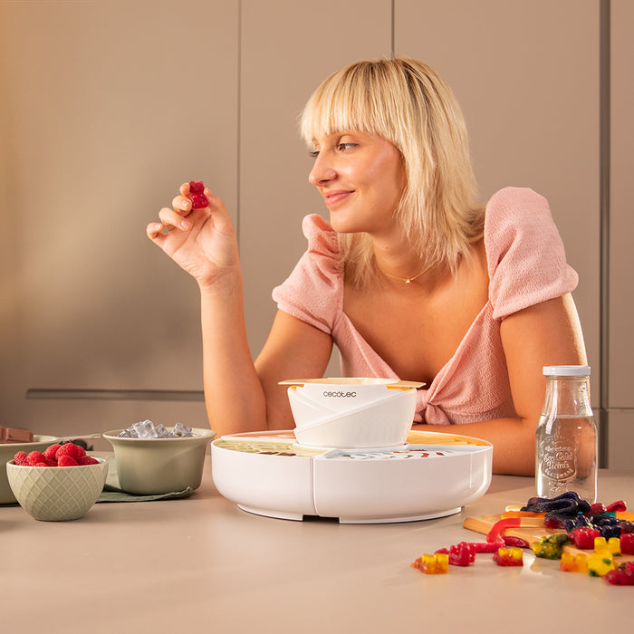 Aparat pentru jeleuri și fondue de ciocolată Cecotec Fun&Sugar Gummy, 2 în 1, 40 W, 14,5 × 10,1 × 14,5 cm