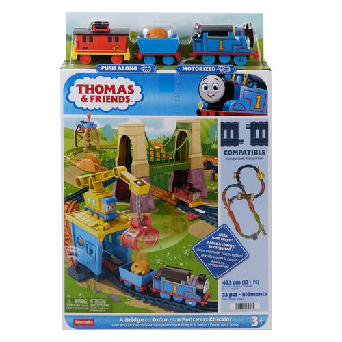 Set de trenuleț Mattel Thomas & Friends, A Bridge of Sodor, 33 de piese, traseu de 423 cm, 3+ ani