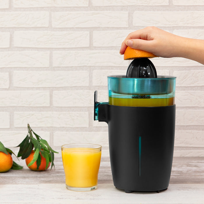 Storcător electric de citrice Cecotec Zitrus TowerAdjust Easy Black 800 Inox, 800 W, recipient 0,5 l, negru