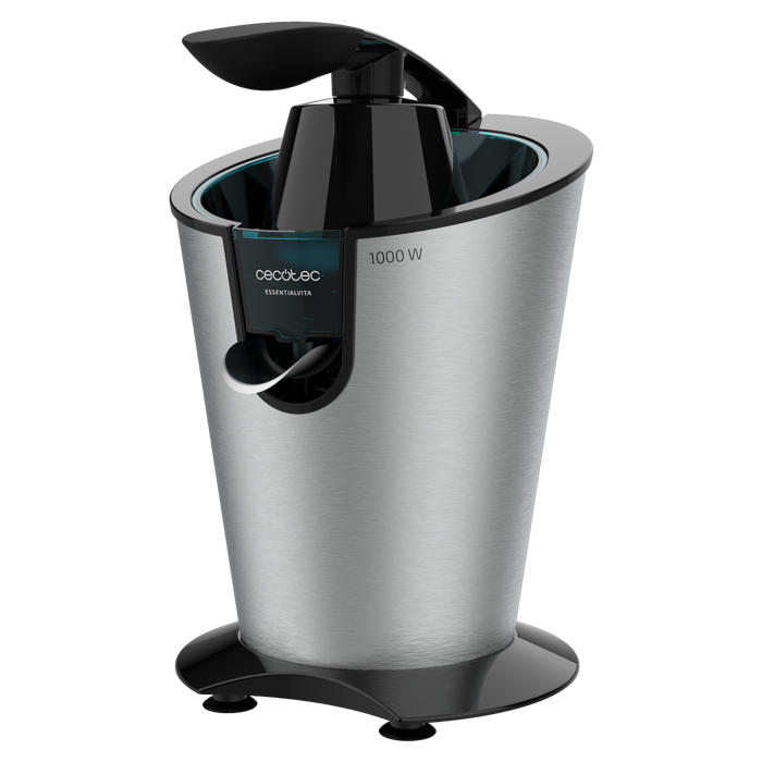 Storcător electric de citrice cu pârghie Cecotec EssentialVita PowerFresh 1000 Inox, 1000 W, 19,5 × 31 × 25,5 cm, inox