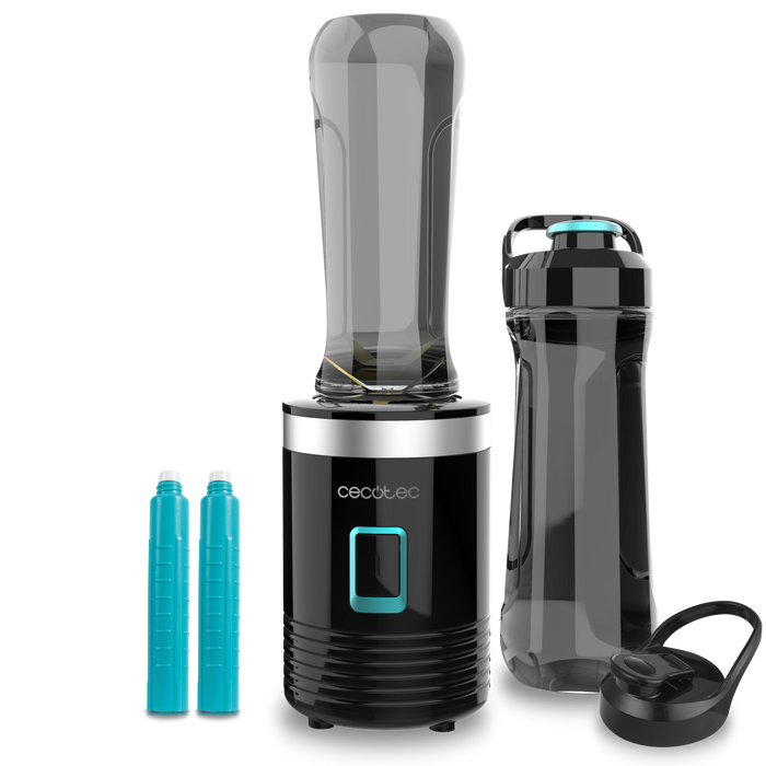 Blender personal Cecotec Power Titanium 350 EasyGo, 350 W, 2 recipiente de 600 ml, alb