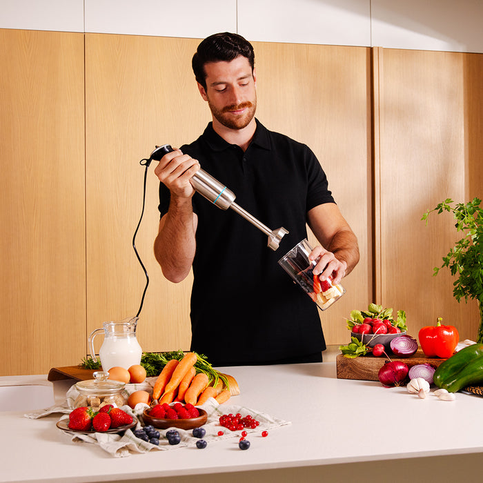 Blender de mână Cecotec Power Neutron 1100MAX, 1100 W, recipient de 800 ml, 39,8 cm, oțel