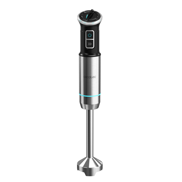 Blender vertical Cecotec Power Neutron 1100MAX Cream&Crush Ultra, 1100 W, pahar 800 ml, 6 × 6 × 39,8 cm, negru/gri