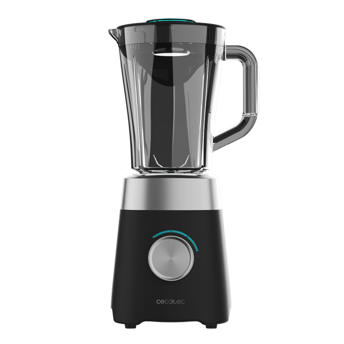 Blender cu cană Cecotec Power Black Titanium 1300MAX B, 1300 W, cană 1,5 l, 2 trepte, alb