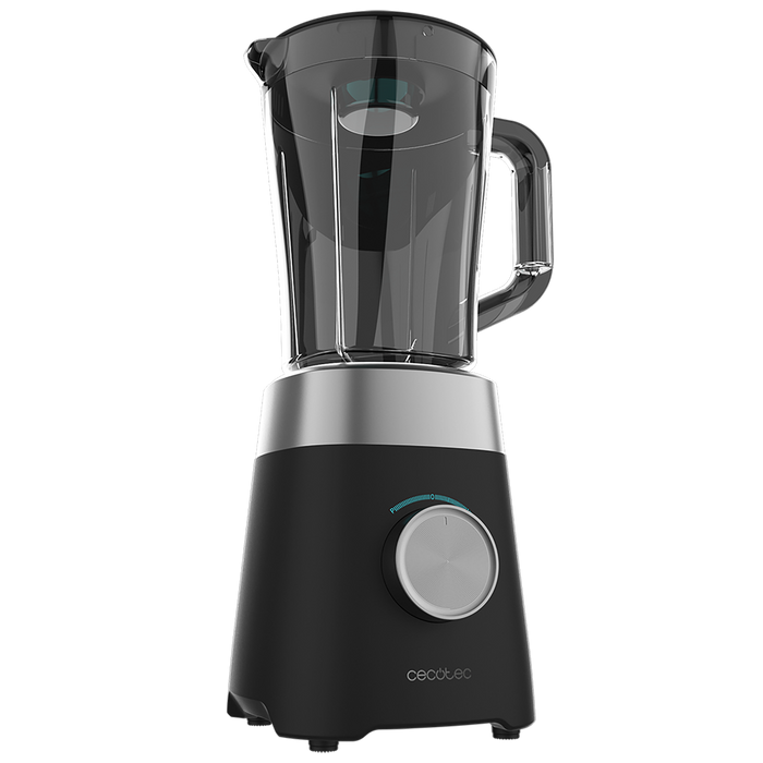 Blender cu cană Cecotec Power Black Titanium 1300MAX B, 1300 W, cană 1,5 l, 2 trepte, alb