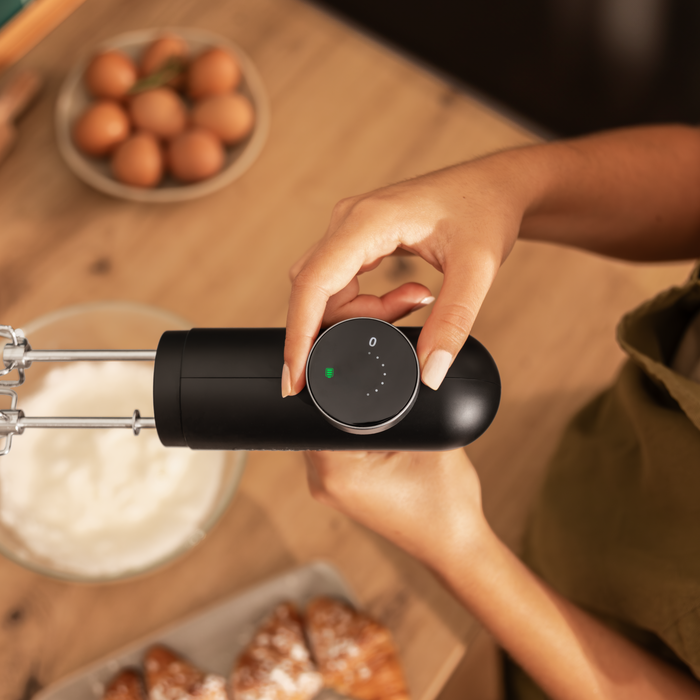 Mixer de mână Cecotec PowerTwist Battery, 50 W, 6 trepte, autonomie de până la 40 min