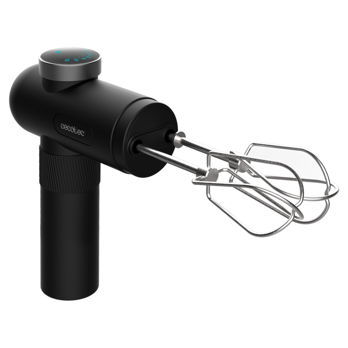 Mixer de mână Cecotec PowerTwist Battery, 50 W, 6 trepte, autonomie de până la 40 min
