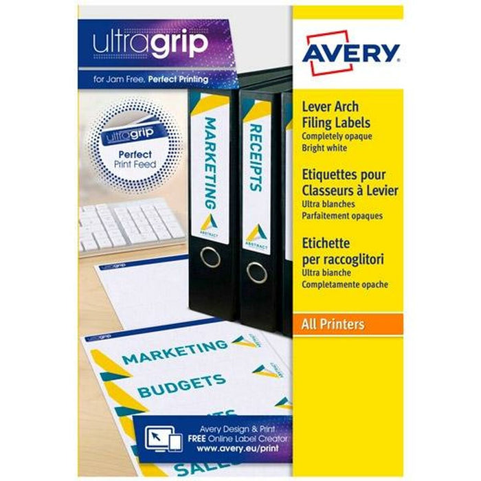 Etichete pentru Imprimantă Avery L4761 Alb 25 Frunze 192 x 61 mm (5 Unități)