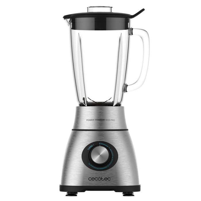 Blender cu cană Cecotec Power Black Titanium 2500MAX, 2500 W, 5 trepte, inox