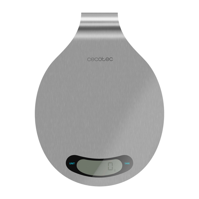 Cântar de bucătărie Cecotec Cook Control 10400 Smart Healthy EasyHang, 8 kg, precizie 1 g, platformă din inox