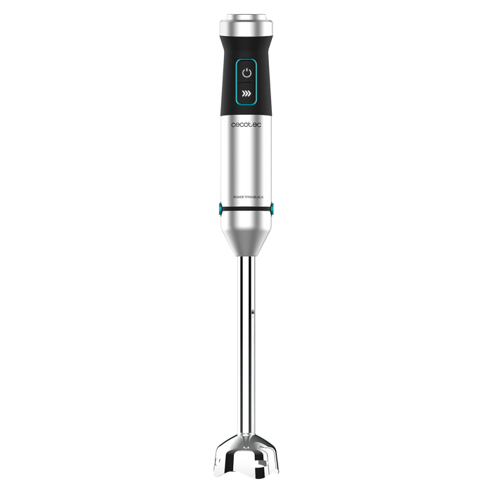 Blender de mână Cecotec Power TitanBlack 1500 XL Cream, 1500 W, recipient de 800 ml, oțel
