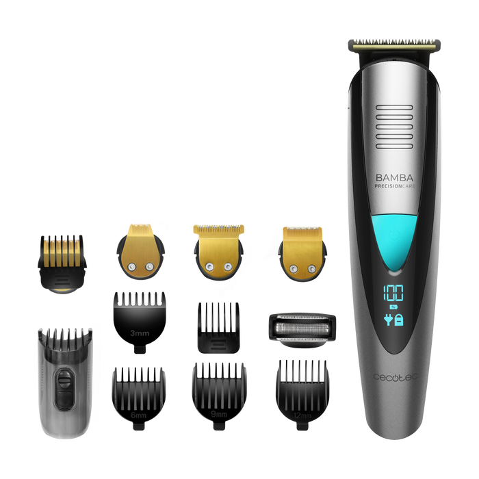Aparat de tuns multifuncțional Cecotec PrecisionCare Pro, 5 în 1, autonomie 60 min, IPX7