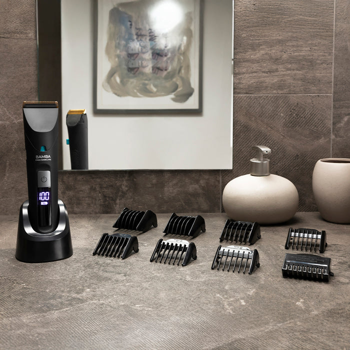 Mașină de tuns Cecotec Precisioncare Wet&Dry, autonomie 120 min, lungime de tăiere 0,5–30 mm, 8 piepteni