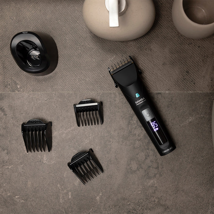 Mașină de tuns Cecotec Precisioncare Wet&Dry, autonomie 120 min, lungime de tăiere 0,5–30 mm, 8 piepteni