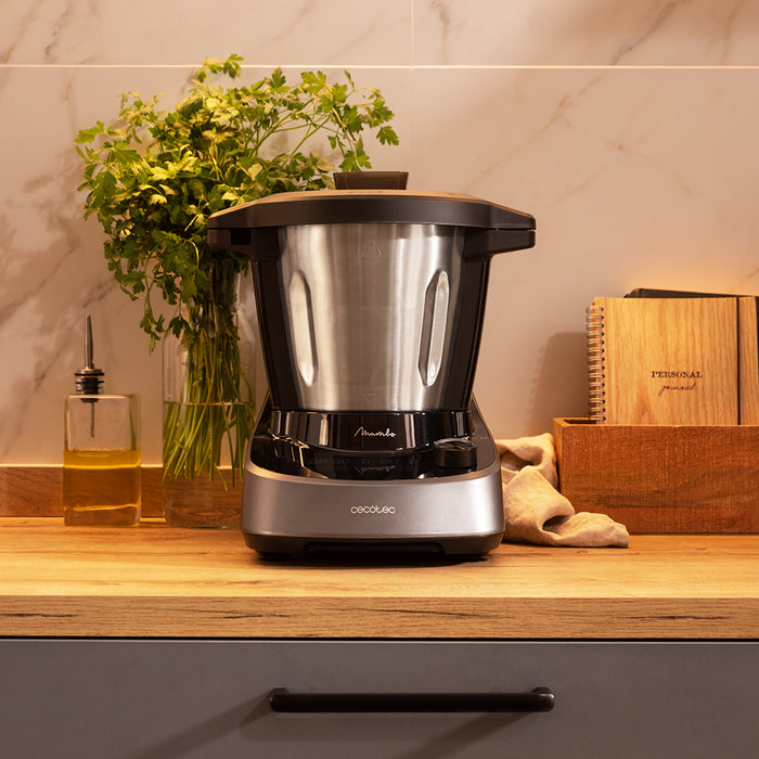 Robot de bucătărie multifuncțional Cecotec Mambo 11090 Habana, 3,3 l, 37 funcții, 10 trepte, negru/gri