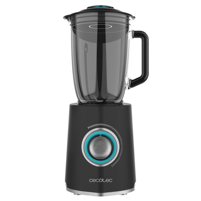 Blender cu cană Cecotec Power Black Titanium 2000Max Mix Go, 2000 W, 1,5 l, 5 viteze, negru