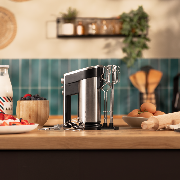 Mixer de mână Cecotec PowerTwist 500 Full Steel, 500 W, 5 trepte, oțel inoxidabil
