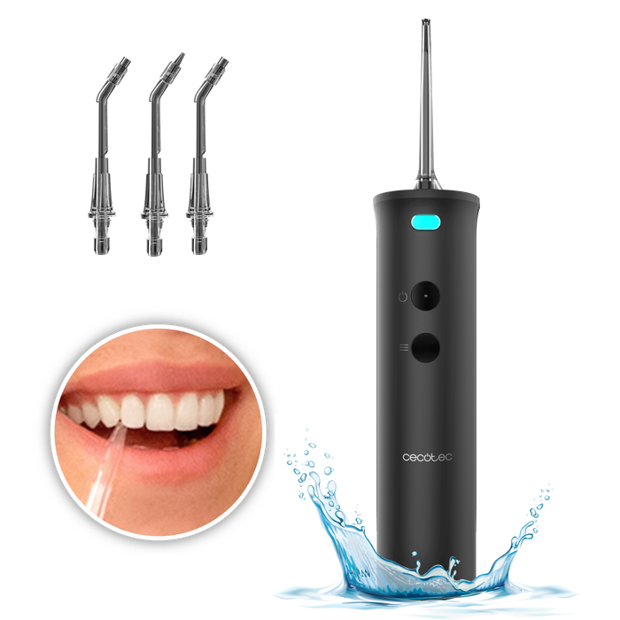 Irigator bucal portabil Cecotec ToothCare Jet Fresh, rezervor 180 ml, 3 moduri, protecție IPX7