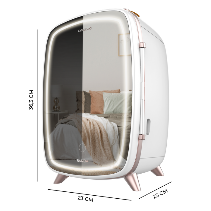 Frigider cosmetic Cecotec CoolingBeauty 6000 Mirror, 6 l, oglindă cu LED, 3 intensități