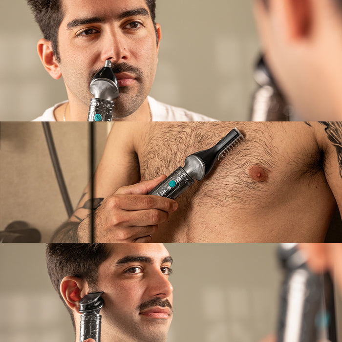 Aparat de tuns părul și barba Cecotec PrecisionCare Samurai Profiling, 6500 rpm, baterie 2000 mAh, 10 piepteni