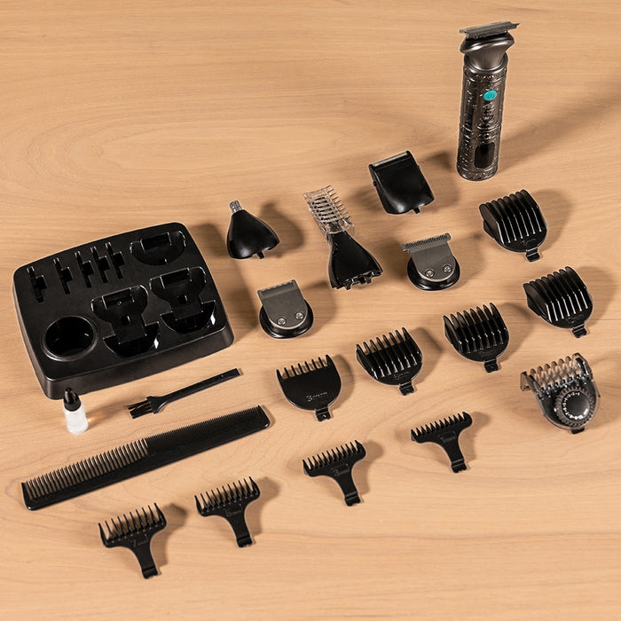 Aparat de tuns părul și barba Cecotec PrecisionCare Samurai Profiling, 6500 rpm, baterie 2000 mAh, 10 piepteni