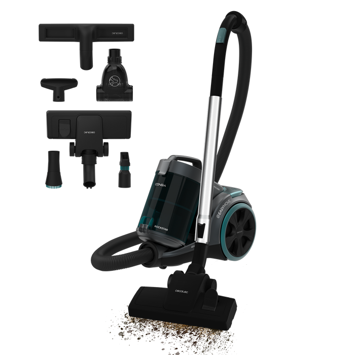 Aspirator fără sac Cecotec Conga Rockstar Multicyclonic XL PowerStyle, 900 W, 3,3 l, rază de acțiune 8 m