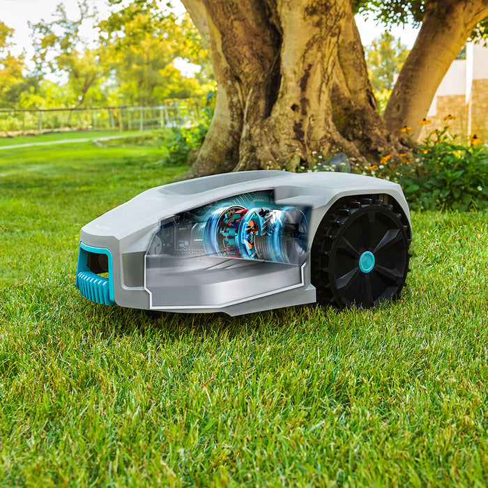 Robot de tuns gazonul Cecotec Conga GrassHopper 800 Connected, 800 m², pantă maximă 35%, baterie 4000 mAh
