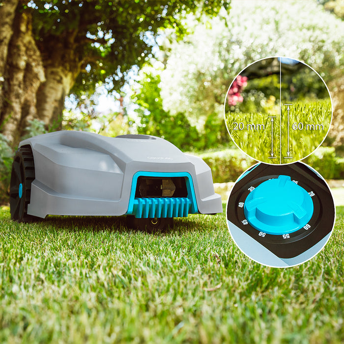 Robot de tuns gazonul Cecotec Conga GrassHopper 800 Connected, 800 m², pantă maximă 35%, baterie 4000 mAh