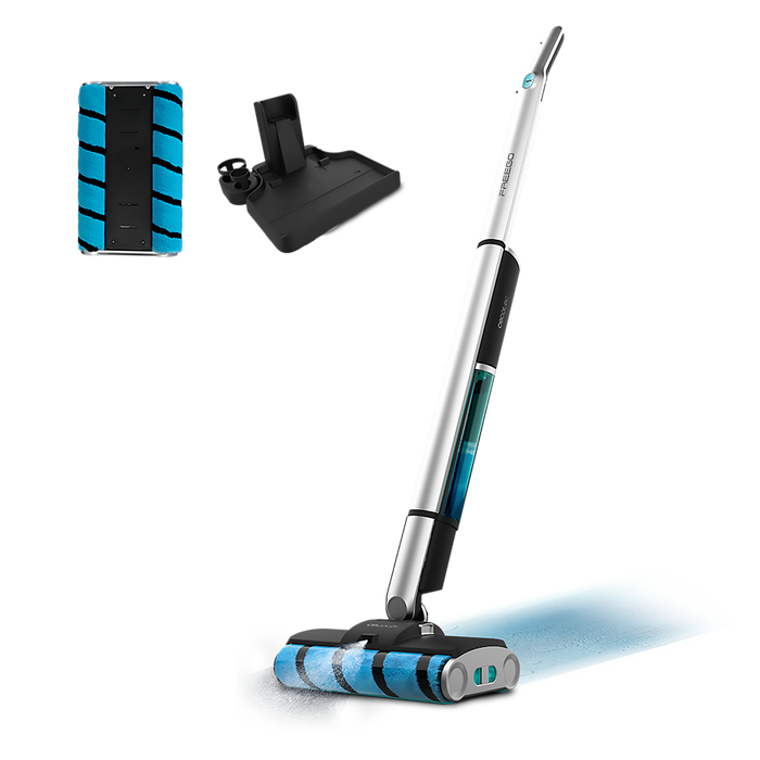 Mopă electrică cu pulverizare Cecotec FreeGo Wash&Vacuum Spray, 60 W, autonomie 40 min, 29 × 112 × 18 cm