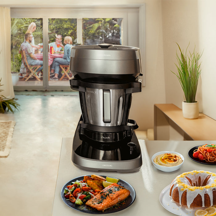 Robot de bucătărie multifuncțional Cecotec Mambo CooKing Victory, 1600 W, bol de 4,5 l, 37 de funcții, negru