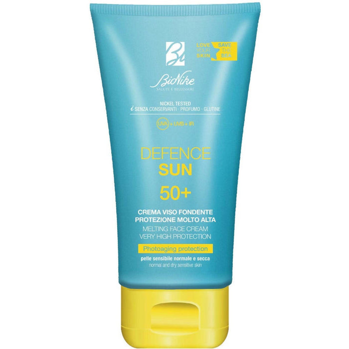 Cremă de față BioNike Defence Sun, pentru piele normală și sensibilă, SPF 50+, 50 ml