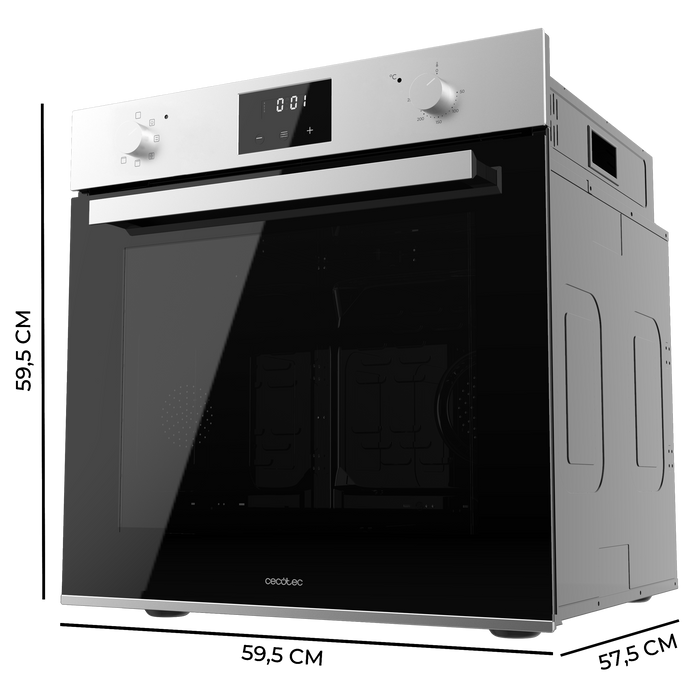 Cuptor electric încorporabil Cecotec Bolero Hexa M226001 Line A, 70 l, 2800 W, 7 funcții, clasa A
