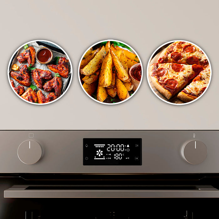 Cuptor încorporabil cu piroliză Cecotec Bolero Hexa P526000 Line A, 73 l, 2800 W, clasa A, inox