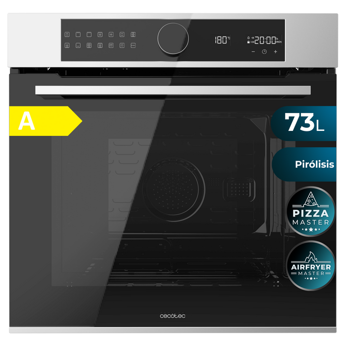 Cuptor încorporabil cu piroliză Cecotec Bolero Hexa P516000 Line A, 73 l, 3250 W, 14 funcții, clasa A