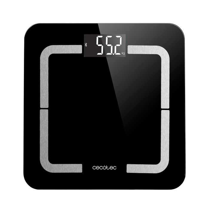 Cântar de baie Cecotec Surface Precision Smart Healthy, 180 kg, Bluetooth 4.0, 31 × 31 cm, negru