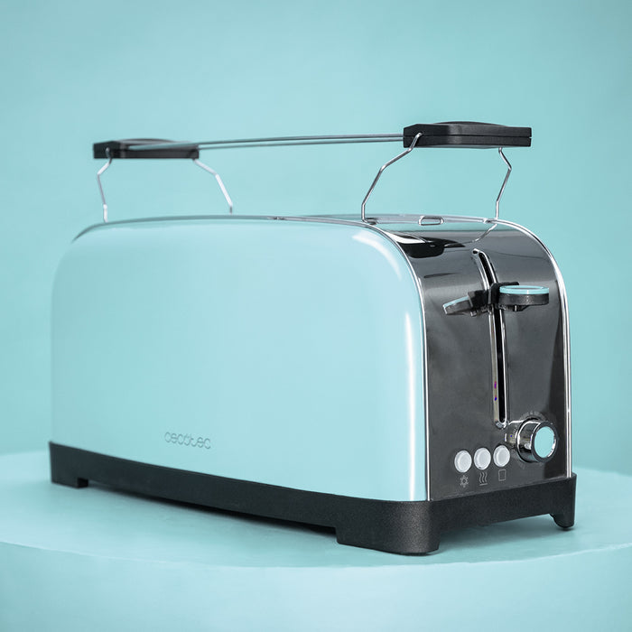 Prăjitor de pâine vertical Cecotec Toastin' time 1500 Blue, 1500 W, 4 felii, 7 trepte, albastru