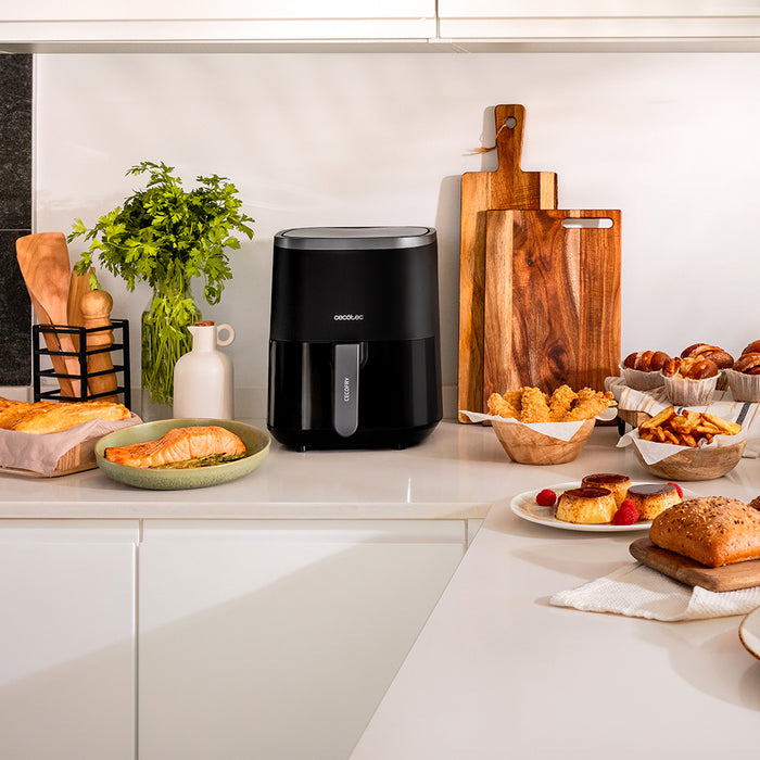 Friteuză cu aer Cecotec Cecofry Fantastik Window 4000, 4 l, 1400 W, neagră