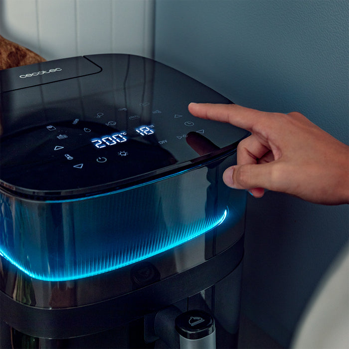 Friteuză cu aer cald Cecotec Cecofry Neon 5000, 5 l, 10 programe, neagră