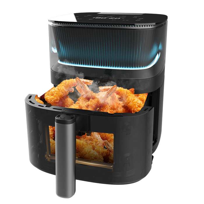 Friteuză cu aer cald Cecotec Cecofry Neon 5000, 5 l, 10 programe, neagră