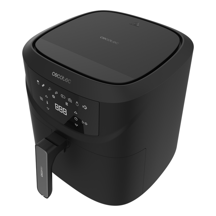 Friteuză cu aer cald Cecotec Cecofry Absolute 7600, 7,6 l, 2000 W, 8 programe, neagră