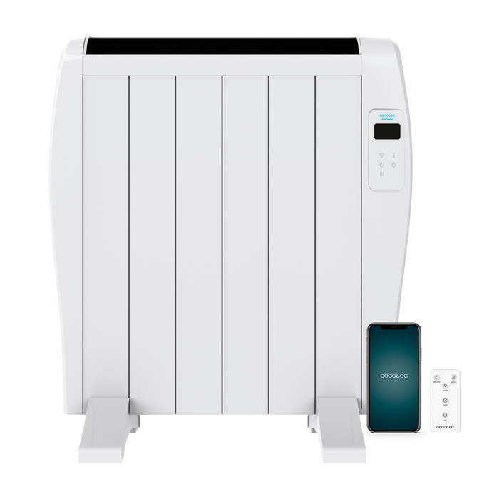 Radiator electric Cecotec Ready Warm 1200 Thermal Connected, 900 W, 6 elemente, până la 10 m², alb