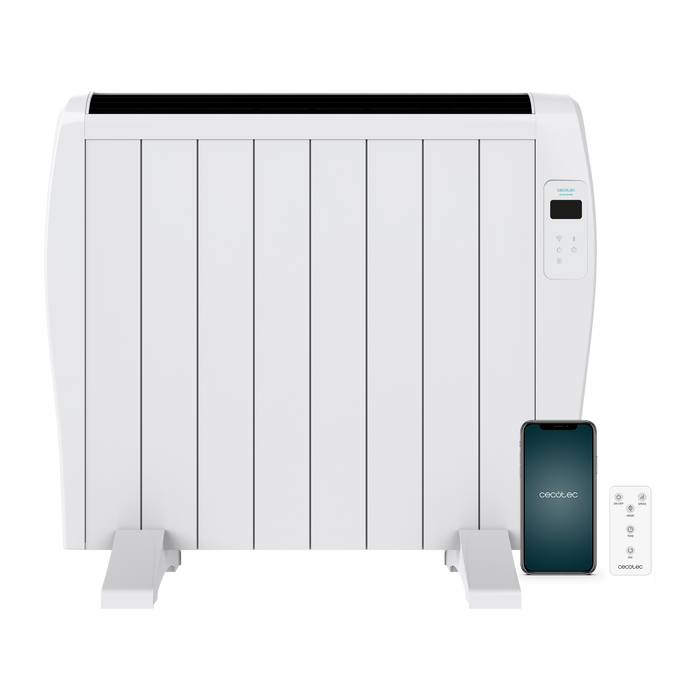 Radiator electric Cecotec Ready Warm 1800 Thermal Connected, 1200 W, 8 elementi, pentru 15 m², alb