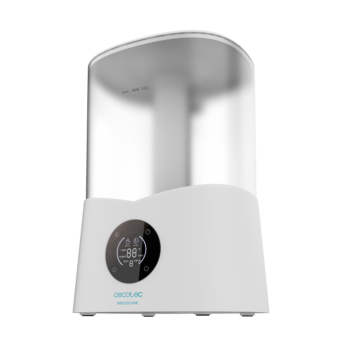 Umidificator Cecotec BreezeCare 2600 Light Smart, 3,2 l, 260 ml/h, 25 W, alb