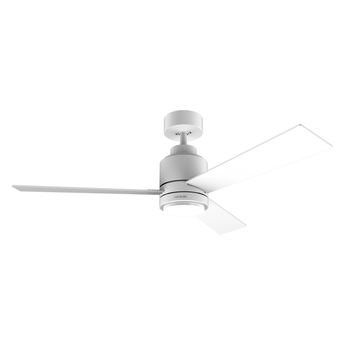 Ventilator de tavan cu iluminare LED Cecotec EnergySilence Aero 4850 Style White, 30 W, diametru 122 cm, 6 viteze, alb