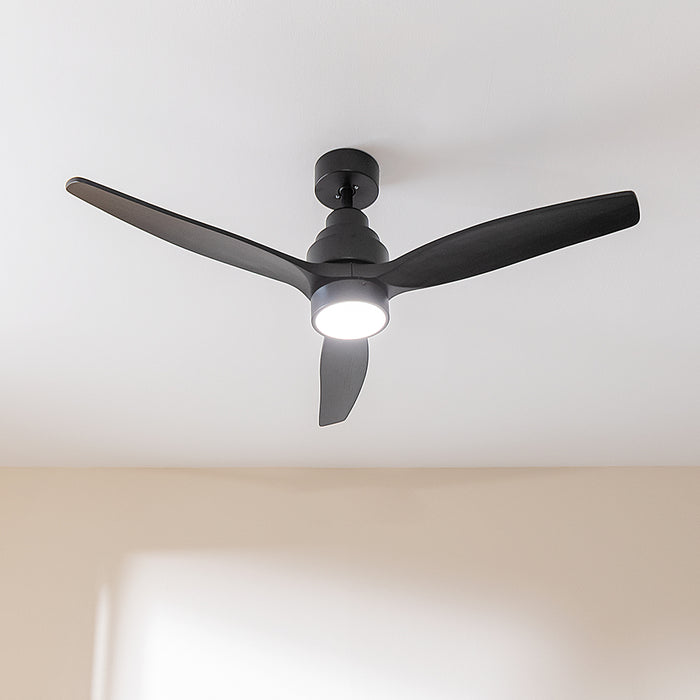 Ventilator de tavan Cecotec EnergySilence Aero 5350 Black Design, 40 W, diametru 132 cm, 6 trepte, negru
