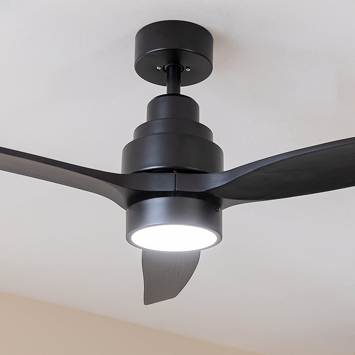 Ventilator de tavan Cecotec EnergySilence Aero 5350 Black Design, 40 W, diametru 132 cm, 6 trepte, negru